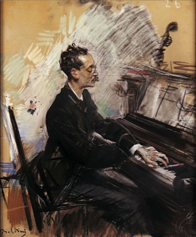 Le pianiste A. Rey Colaço - Giovanni Boldini