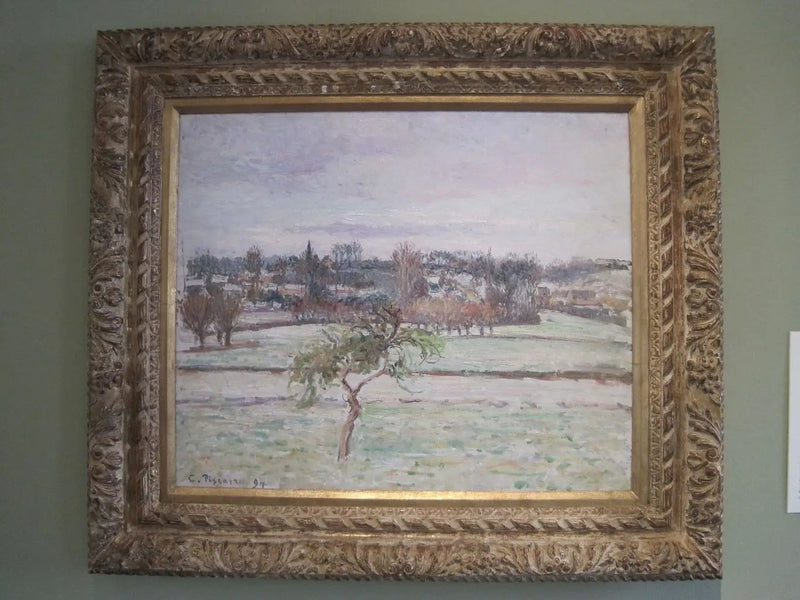 Elma Ağacı, Éragny'de Kar Etkisi - Camille Pissarro