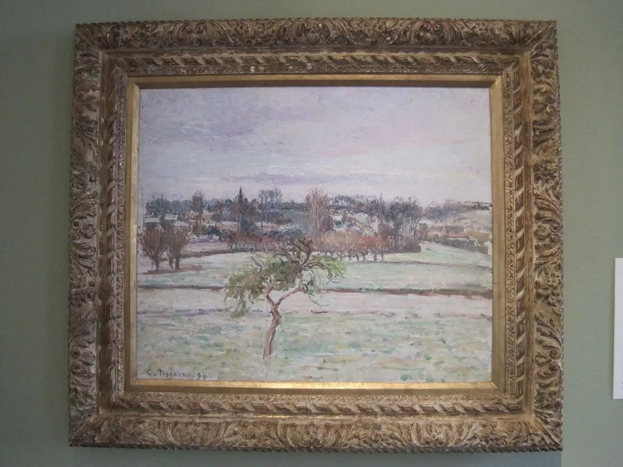 Elma Ağacı, Éragny'de Kar Etkisi - Camille Pissarro
