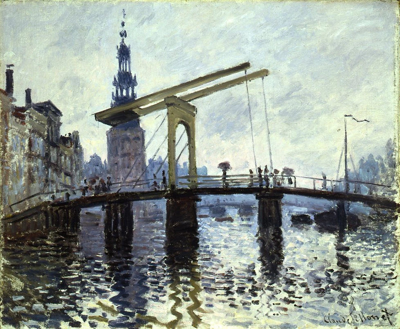 Amsterdam, Köprü - Claude Monet