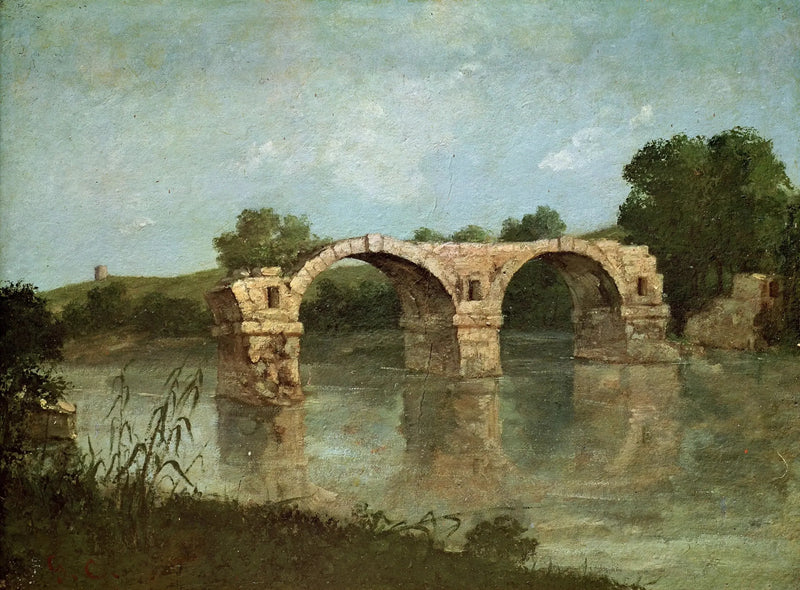 Ambrussum Köprüsü - Gustave Courbet