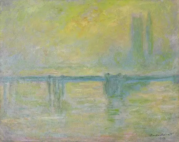 Charing-Cross Köprüsü, sis - Claude Monet