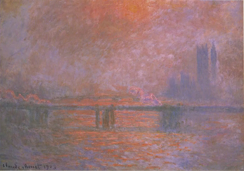 Charing Cross Köprüsü, Thames - Claude Monet