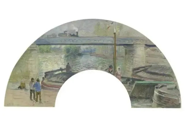 Pontoise'deki Demiryolu Köprüsü - Camille Pissarro