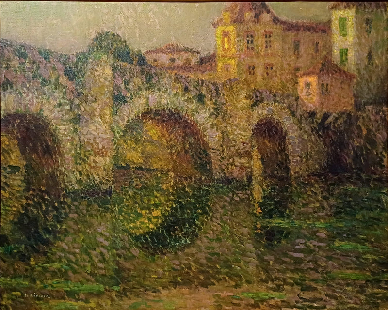 Clisson Köprüsü Gün Batımında - Henri Le Sidaner