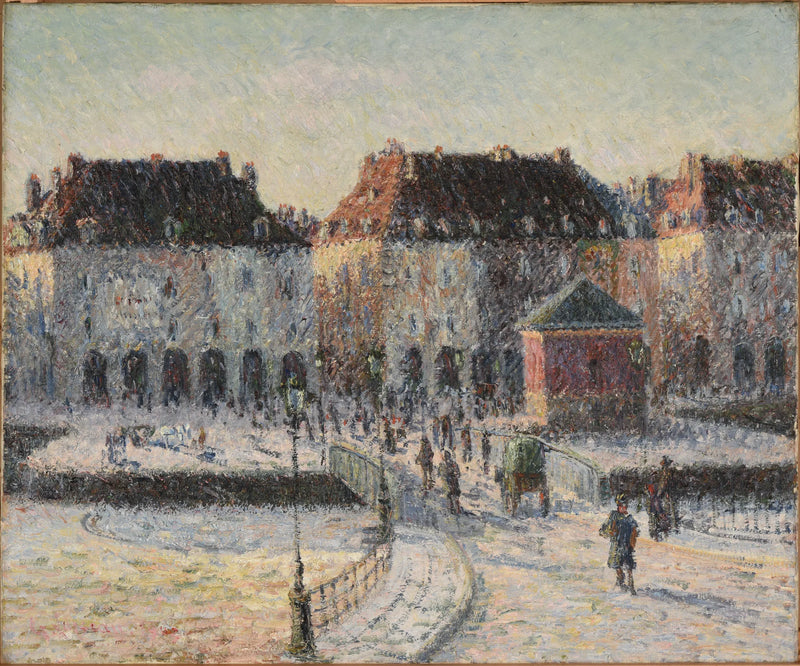 Dieppe'deki Balıkçı Köprüsü - Gustave Loiseau