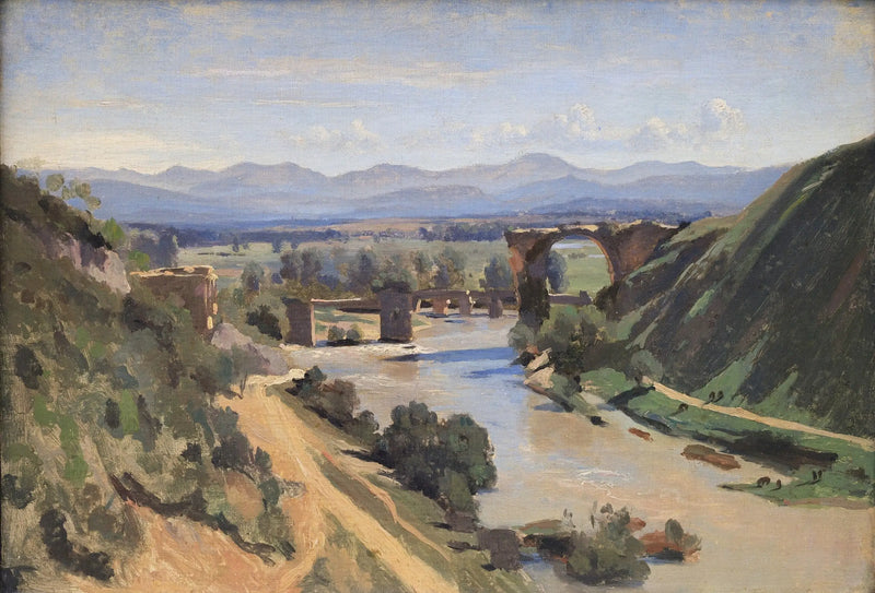 Narni Köprüsü - Jean-Baptiste Camille Corot