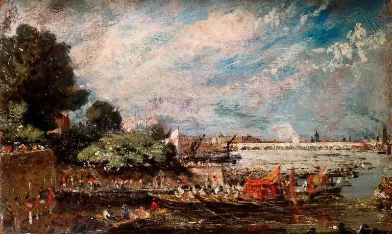 Whitehall Merdivenleri'nden Waterloo Köprüsü - John Constable