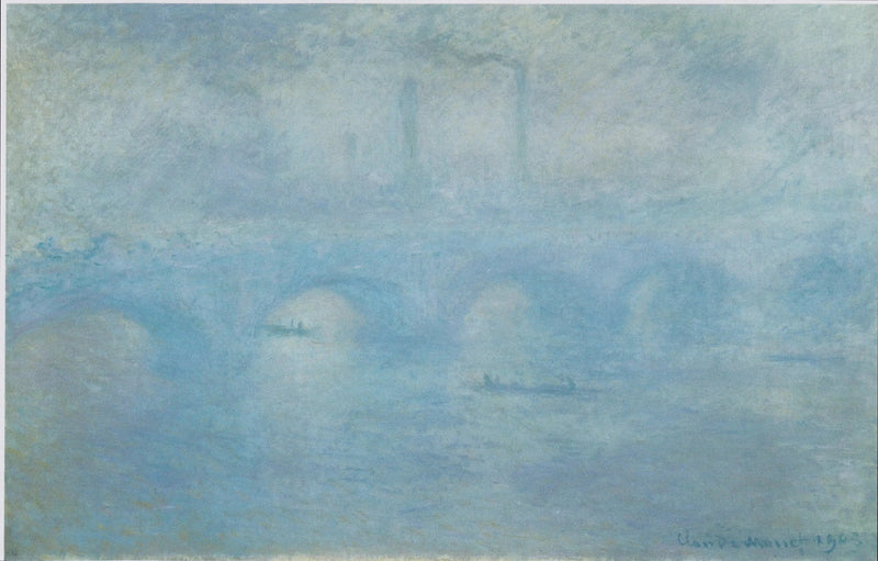Waterloo Köprüsü. Sis etkisi - Claude Monet
