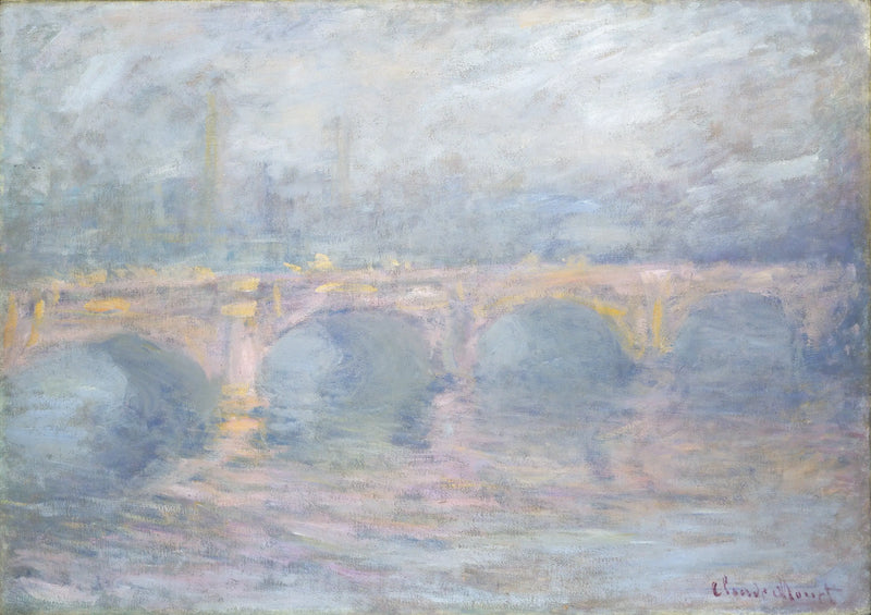 Waterloo Köprüsü, pembe etki - Claude Monet