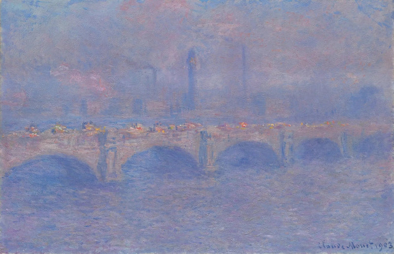 Waterloo Köprüsü, Güneş Işığının Etkisi - Claude Monet