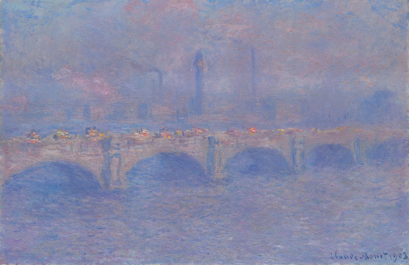 Waterloo Köprüsü, Güneş Işığının Etkisi - Claude Monet