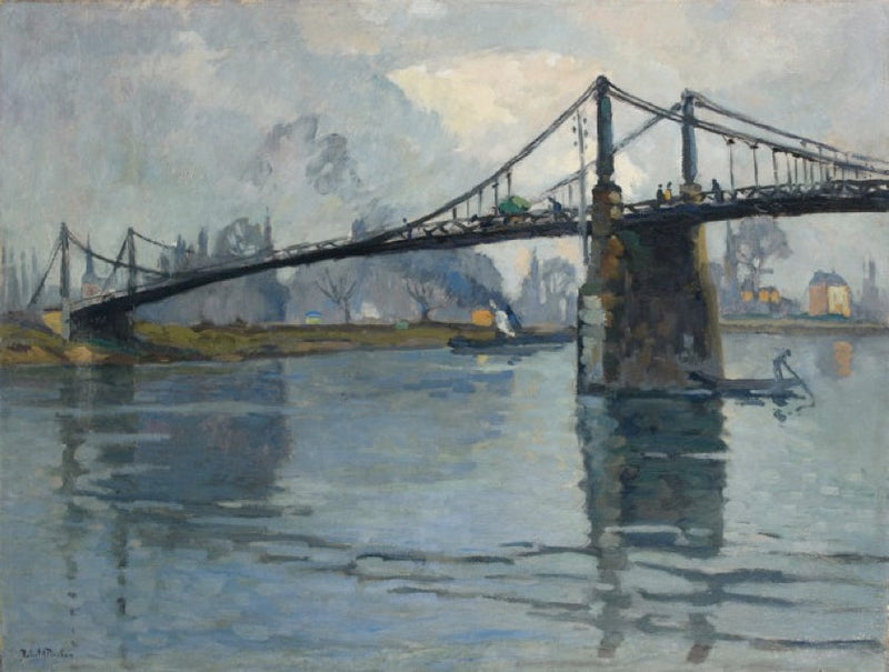 Andelys Köprüsü, Seine Nehri boyunca - Robert Antoine Pinchon