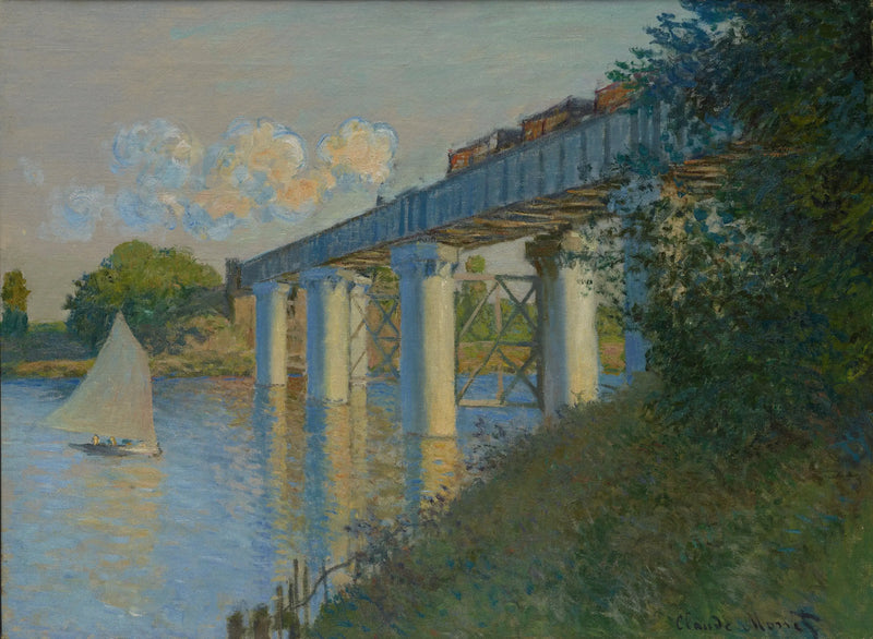Argenteuil'deki Demiryolu Köprüsü - Claude Monet