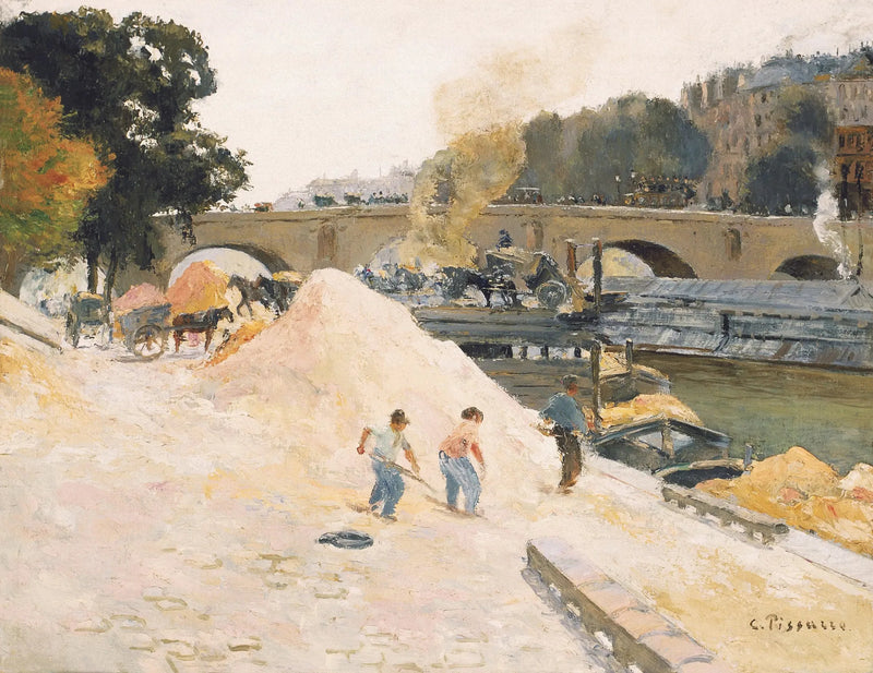 Anjou İskelesi'nden Görülen Pont-Marie - Camille Pissarro