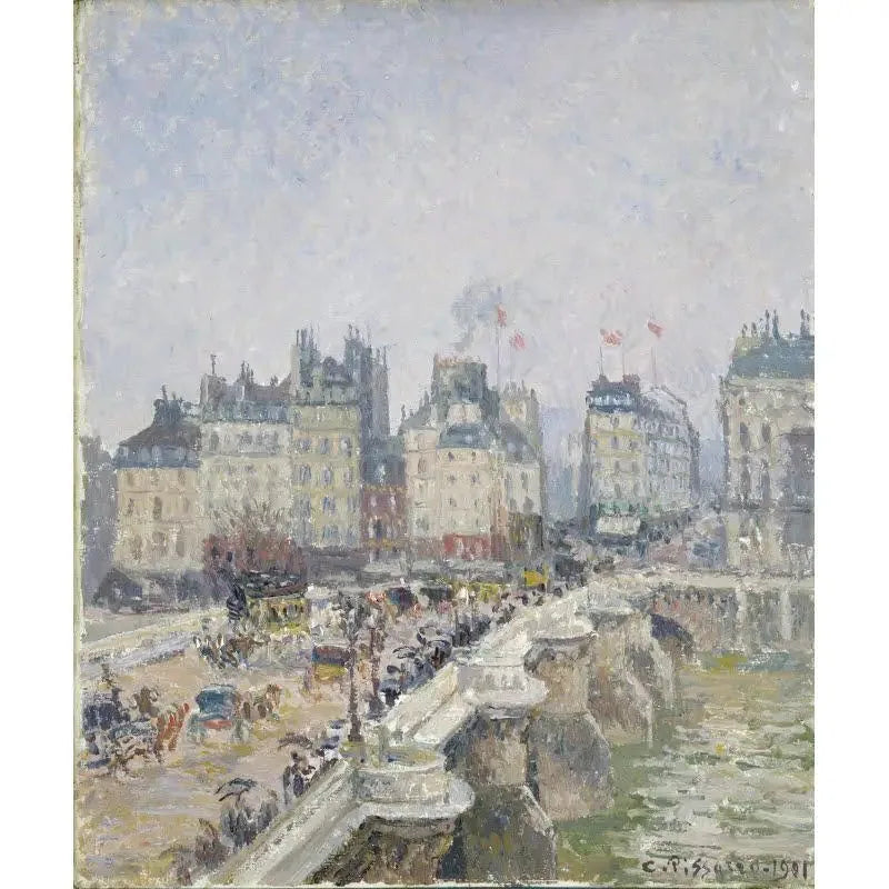 Yeni Köprü, ıslak hava - Camille Pissarro