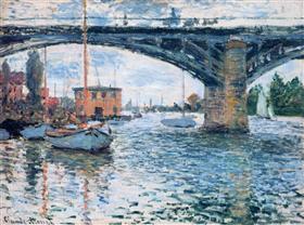 Reproduction du tableau « Le Pont routier, Argenteuil - Claude Monet » par Alpha Reproduction en peinture à l’huile