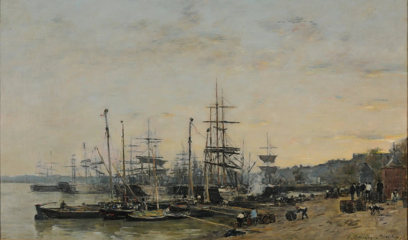 Bordeaux Limanı, Chartrons İskelesi'nden Görünüm - Eugène Boudin