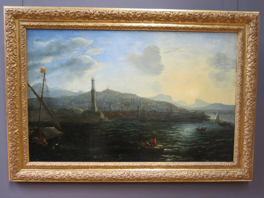 Cenova Limanı, denizden görünüm - Claude Lorrain
