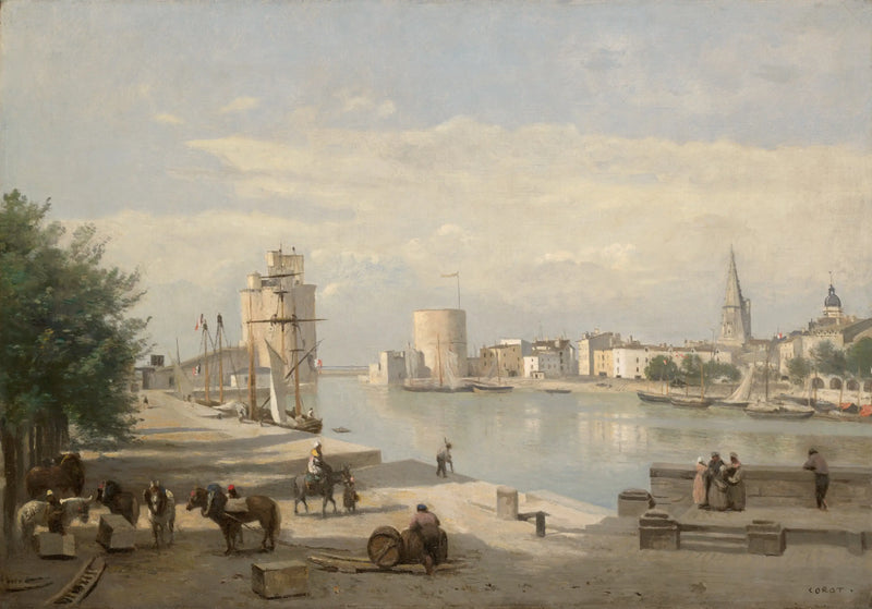 La Rochelle Limanı - Jean-Baptiste Camille Corot