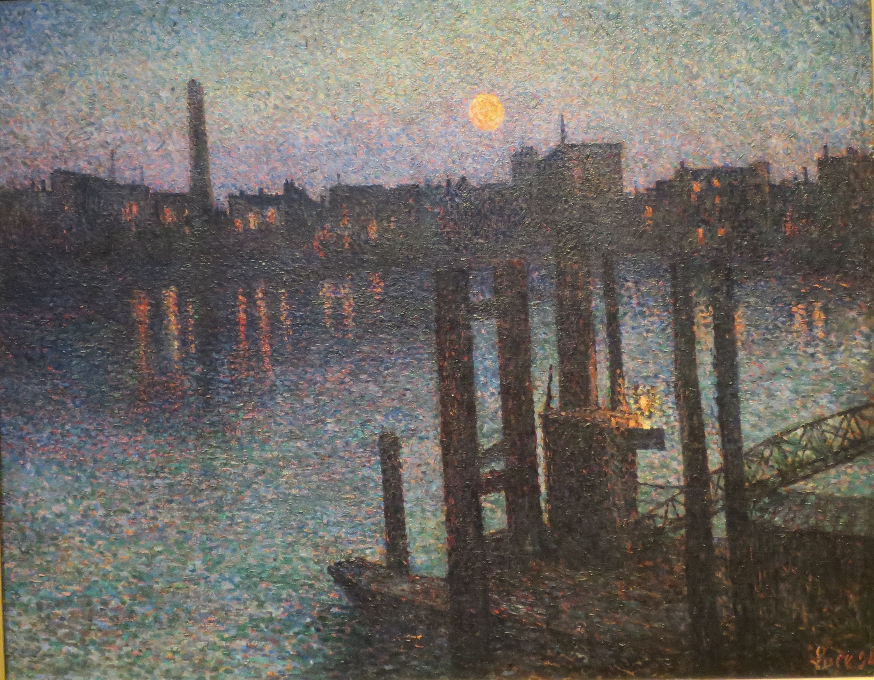 Le port de Londres, la nuit - Maximilien Luce