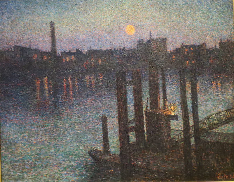 Londra Limanı, gece - Maximilien Luce