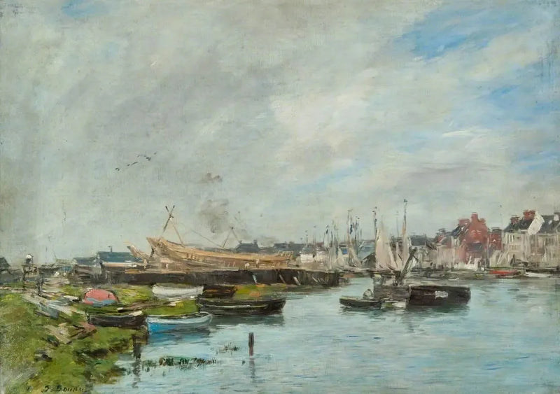 Trouville Limanı, Gemi İnşaatı - Eugène Boudin