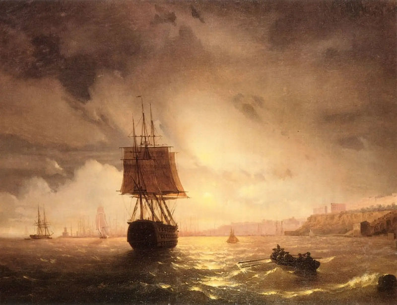 Karadeniz'deki Odessa Limanı - Ivan Aïvazovski