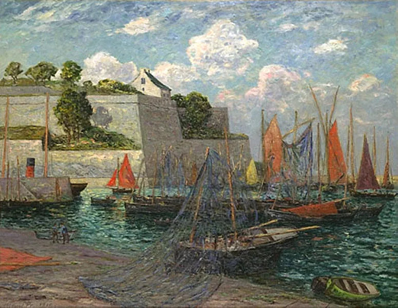 Belle-Île Limanı ve Kalesi - Maxime Maufra