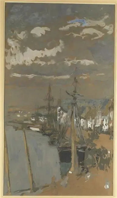 Gri havalarda Liman - Édouard Vuillard