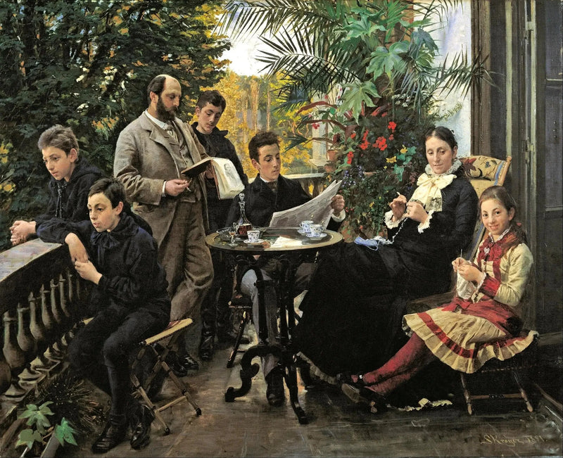 Hirschsprung ailesi portresi - Peder Severin Krøyer