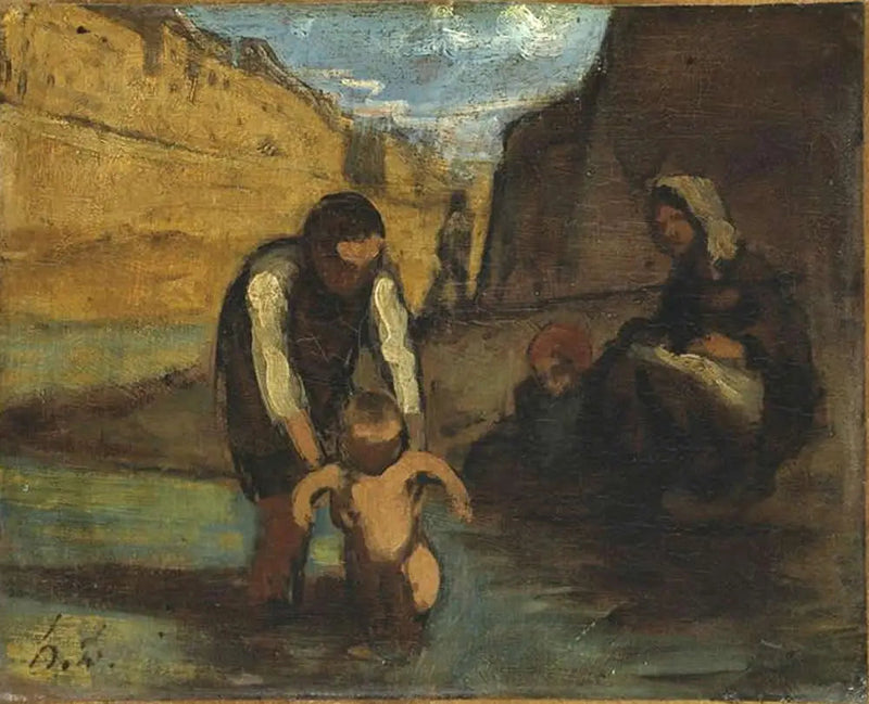 İlk Banyo - Honoré Daumier