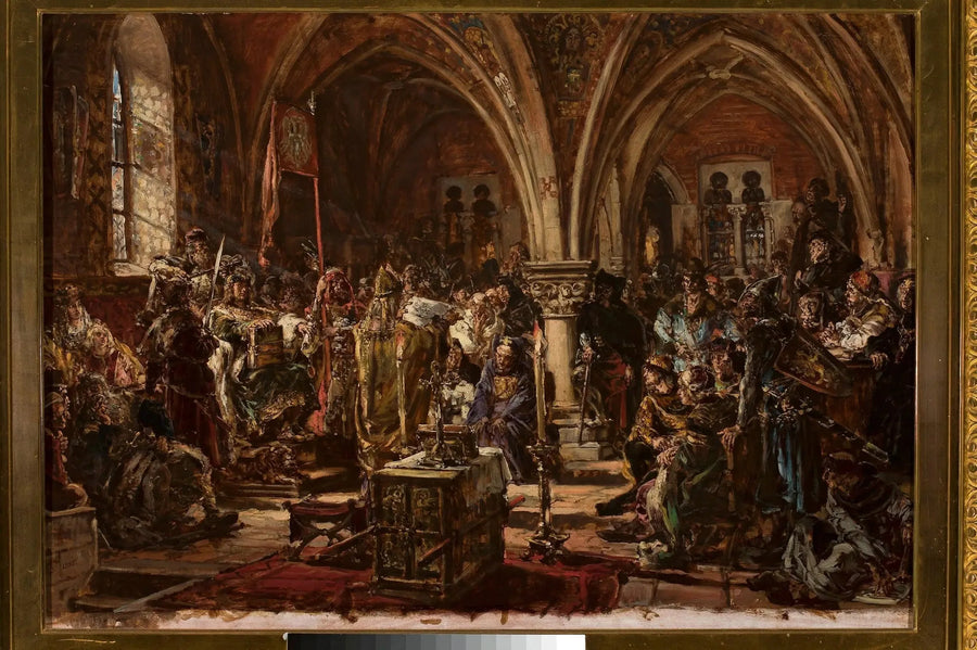Łęczyca İlk Parlamento, "Polonya'da Medeniyet Tarihi" serisinden - Jan Matejko