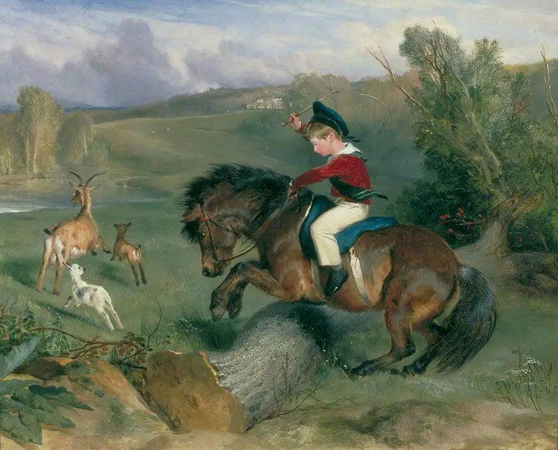 İlk sıçrayış, Lord Alexander Russell ve atı « Emerald » - Edwin Henry Landseer