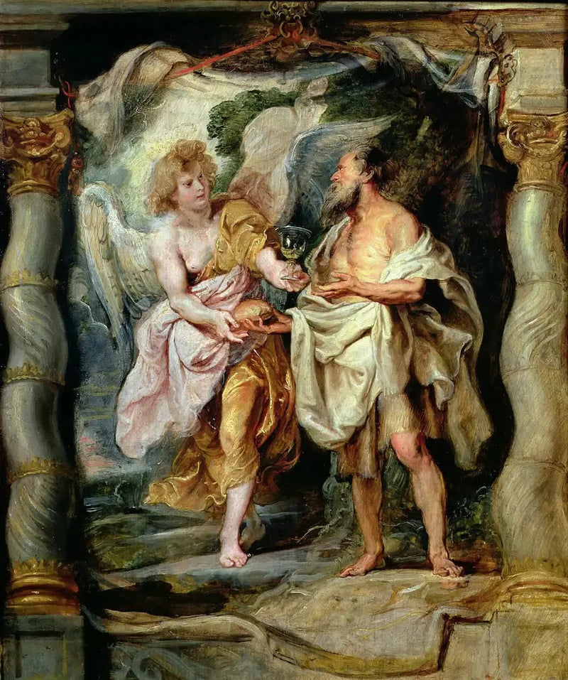 İlyas Peygamber, Bir Melek Tarafından Besleniyor - Peter Paul Rubens