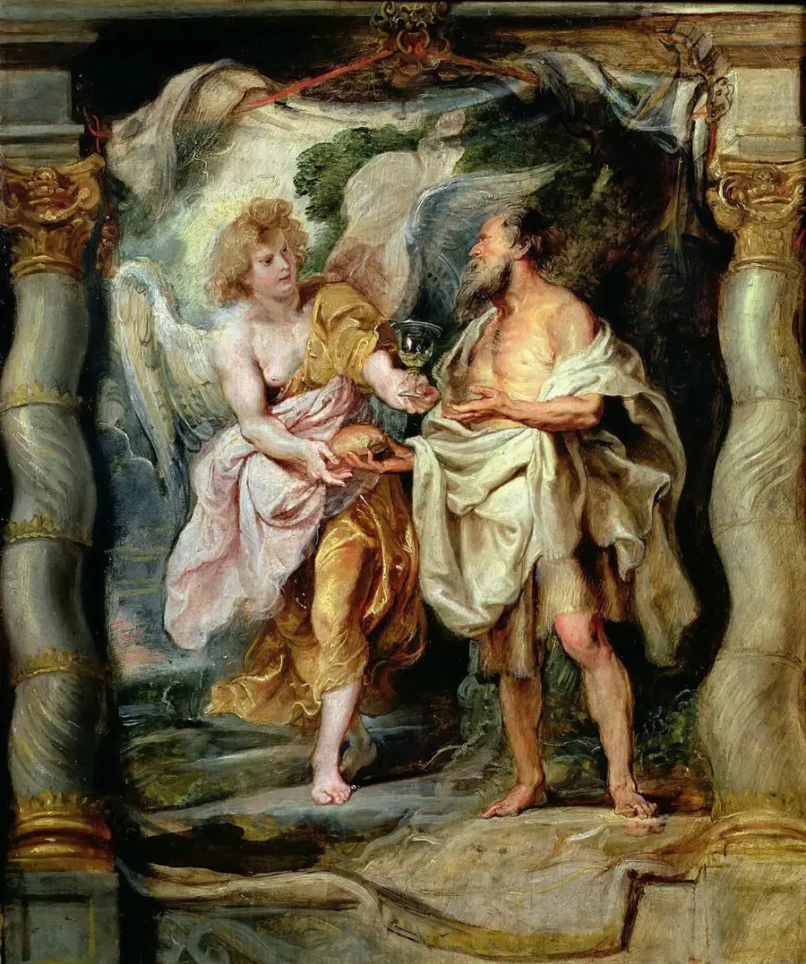 İlyas Peygamber, Bir Melek Tarafından Besleniyor - Peter Paul Rubens