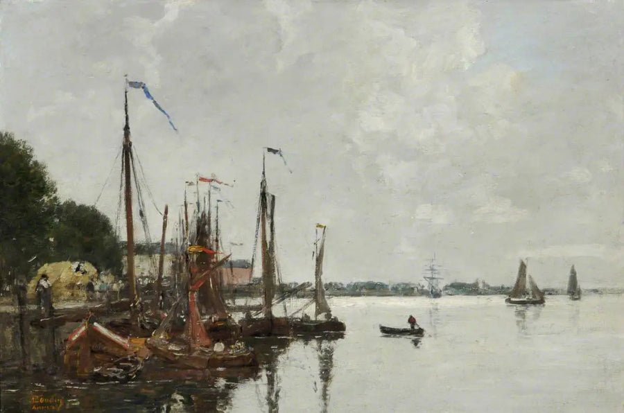 Anvers Limanı, Belçika - Eugène Boudin