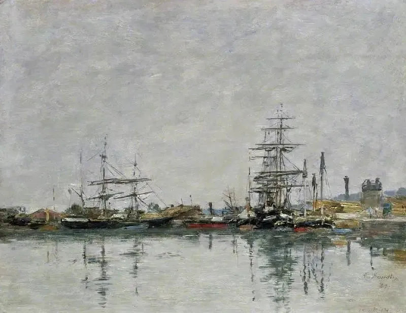 Le Havre İskelesi - Eugène Boudin