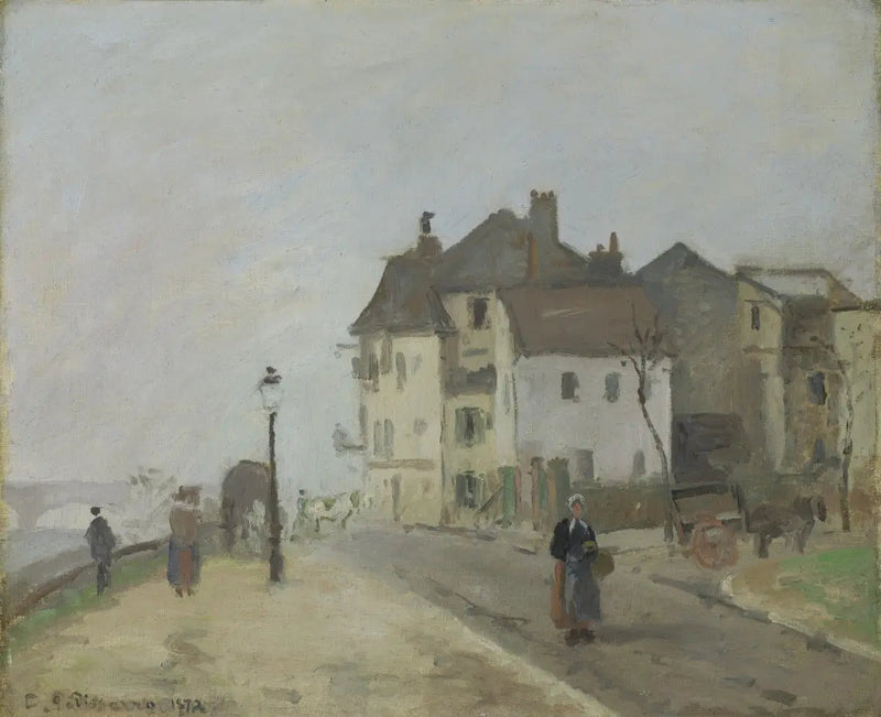 Pontoise'daki Pothuis İskelesi - Camille Pissarro