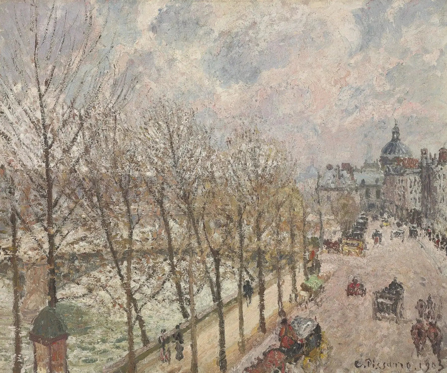Quai Malaquais ve Enstitü, Bahar - Camille Pissarro