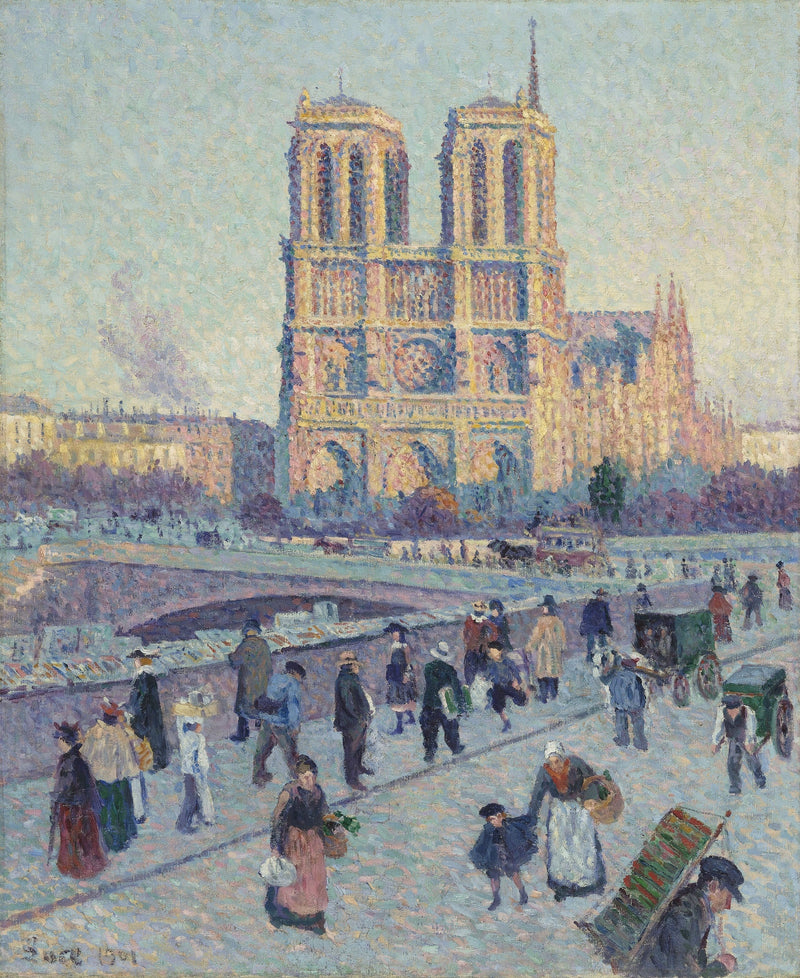 Le Quai Saint-Michel ve Notre-Dame - Maximilien Luce