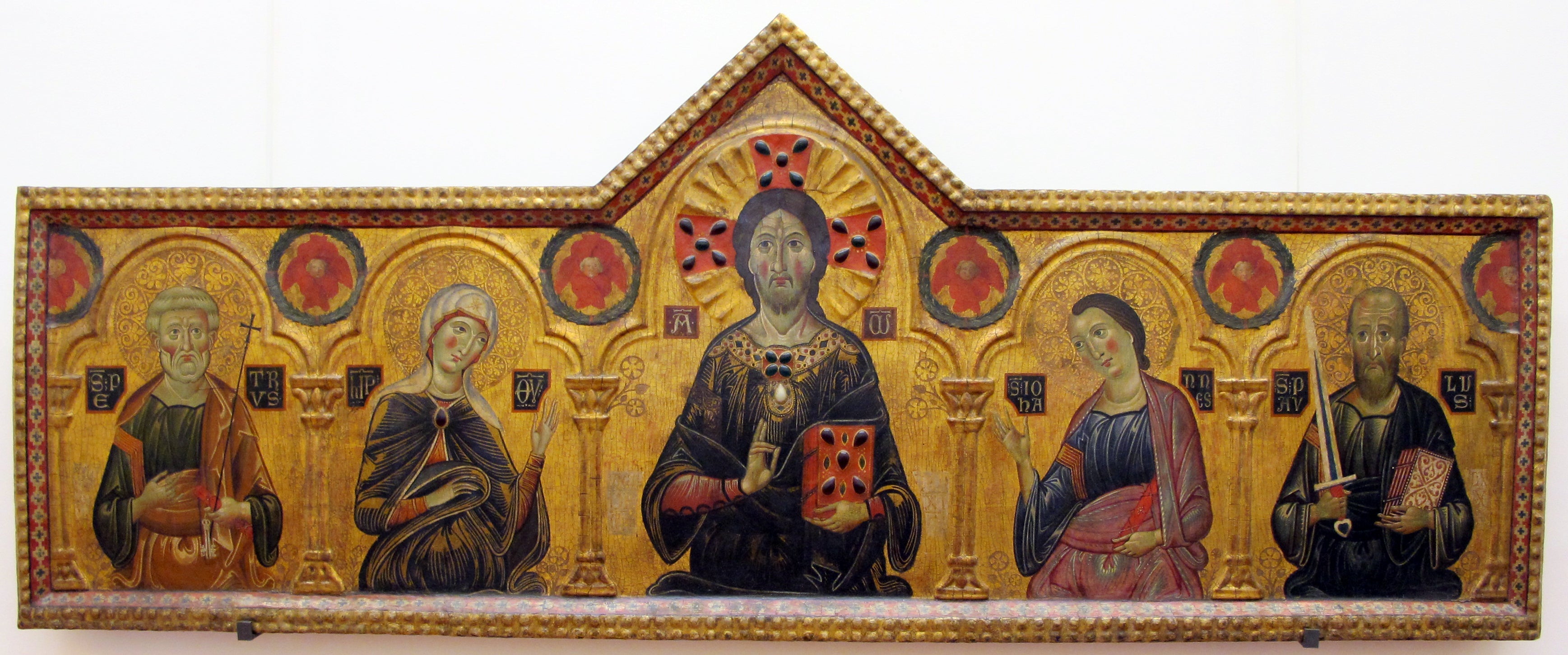 Le Rédempteur entre la Vierge et trois saints - Cosimo Rosselli