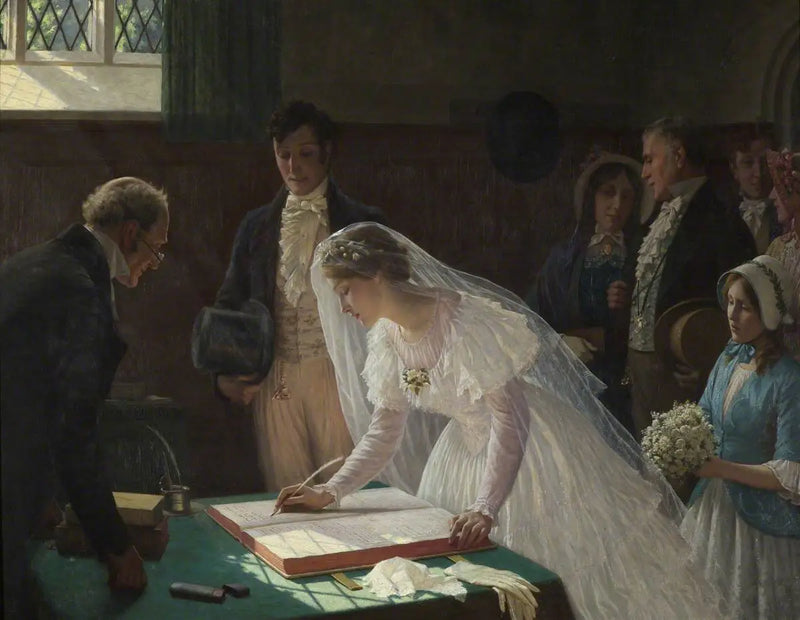 Evlilik Kaydı - Edmund Blair Leighton