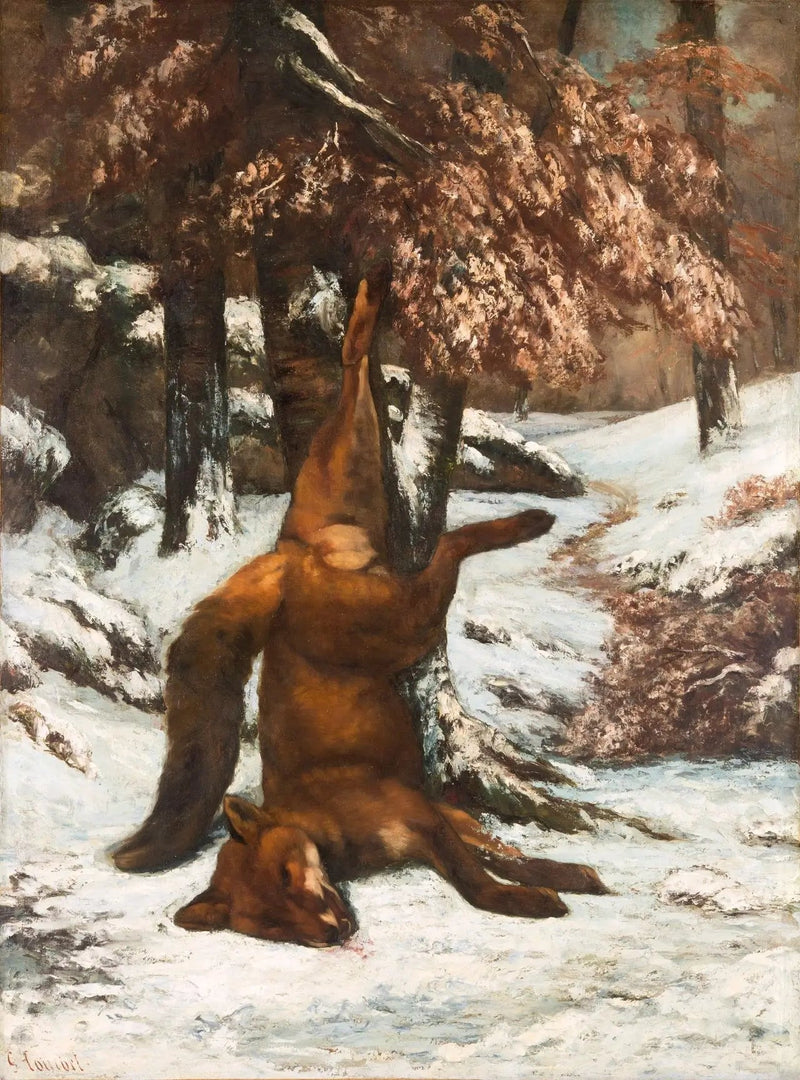 Ölü Tilki - Gustave Courbet