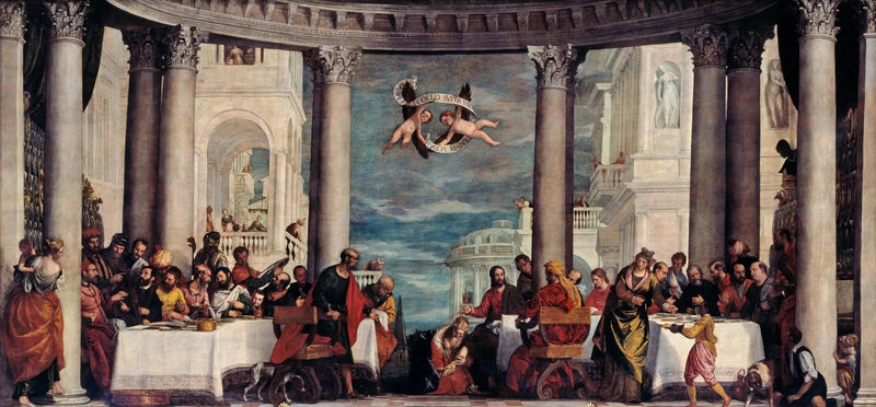 Simon the Pharisee'deki Yemek - Paul Véronèse