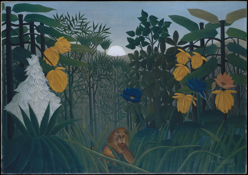 Aslanın Yemeği - Henri Rousseau