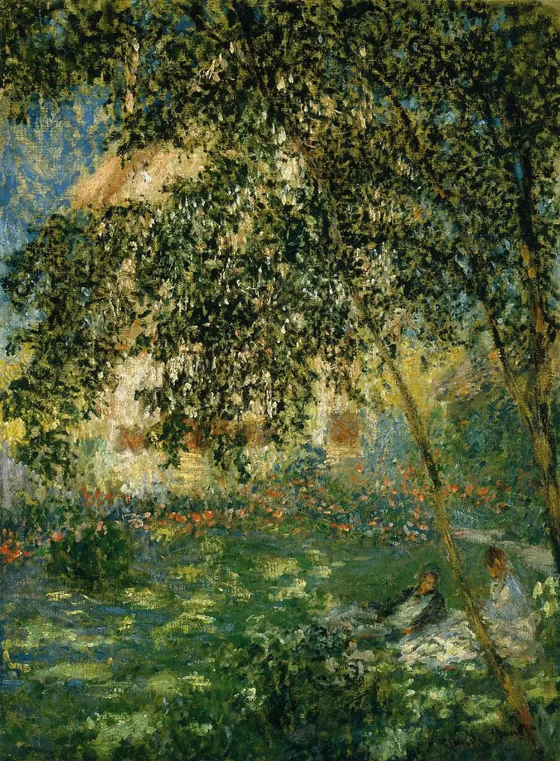 Bahçede dinlenme, Argenteuil - Claude Monet
