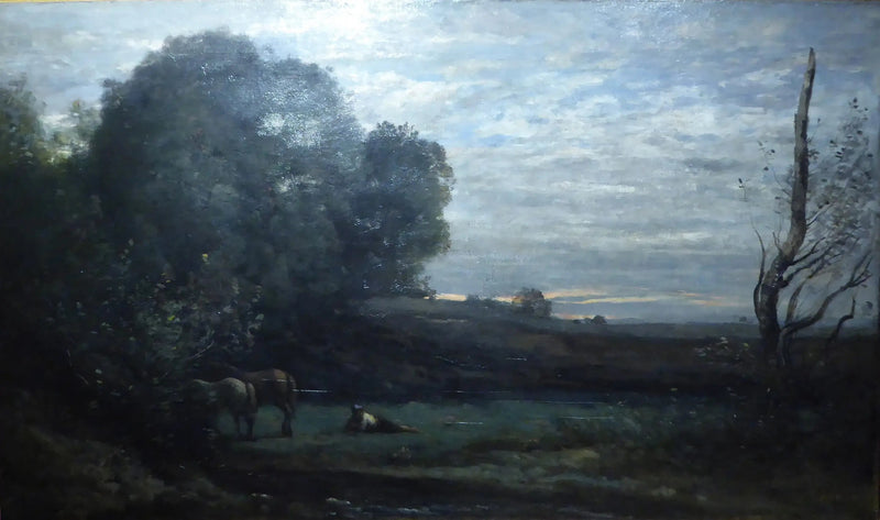 Atların Dinlenmesi - Jean-Baptiste Camille Corot