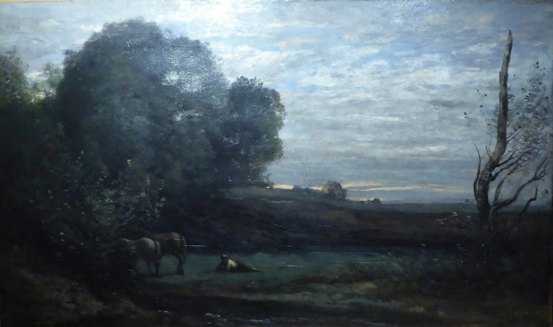 Atların Dinlenmesi - Jean-Baptiste Camille Corot