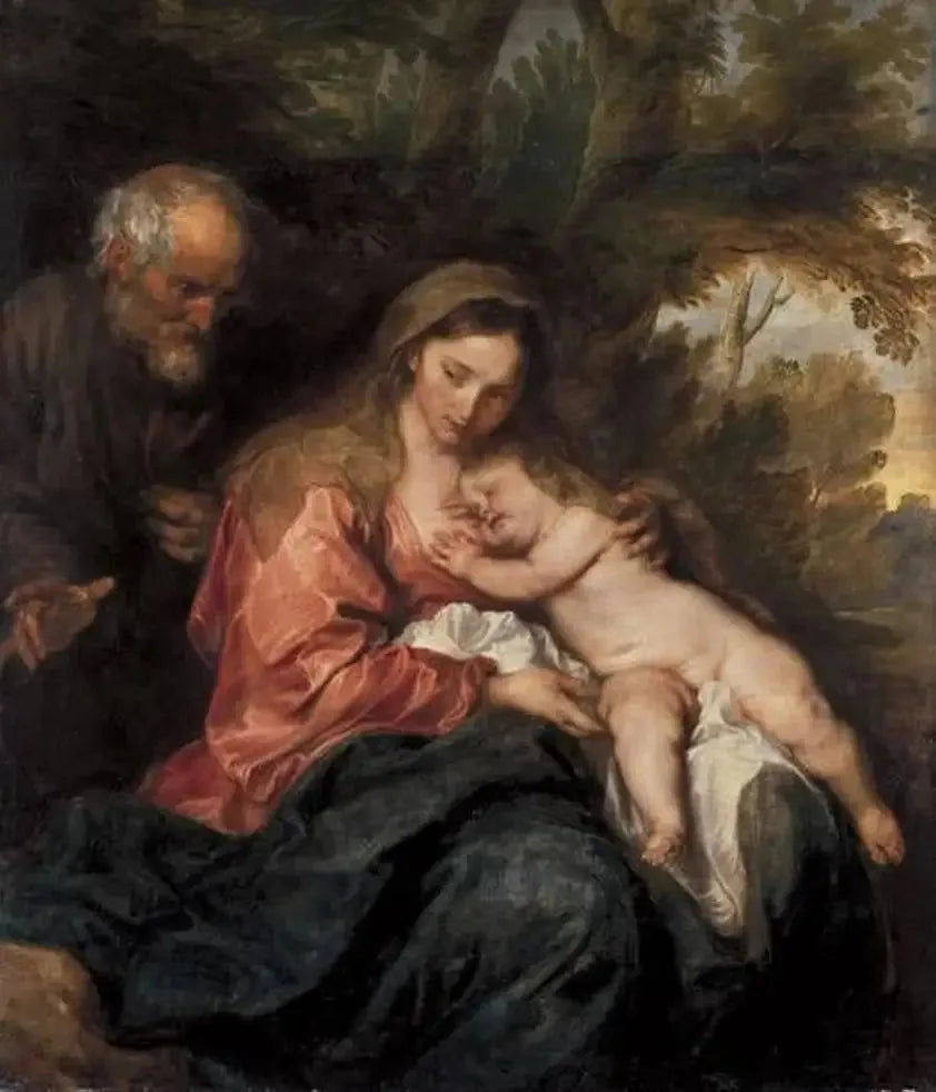 Mısır'a Kaçışta Dinlenme - Antoine van Dyck